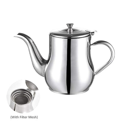 Stainless Steel Oil Dispenser with Strainer Lid | Multipurpose Cooking Oil Container for Kitchen