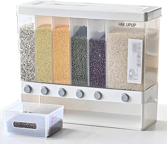 Wall-Mounted Grain Dispenser – 10L Large Capacity Kitchen Organizer