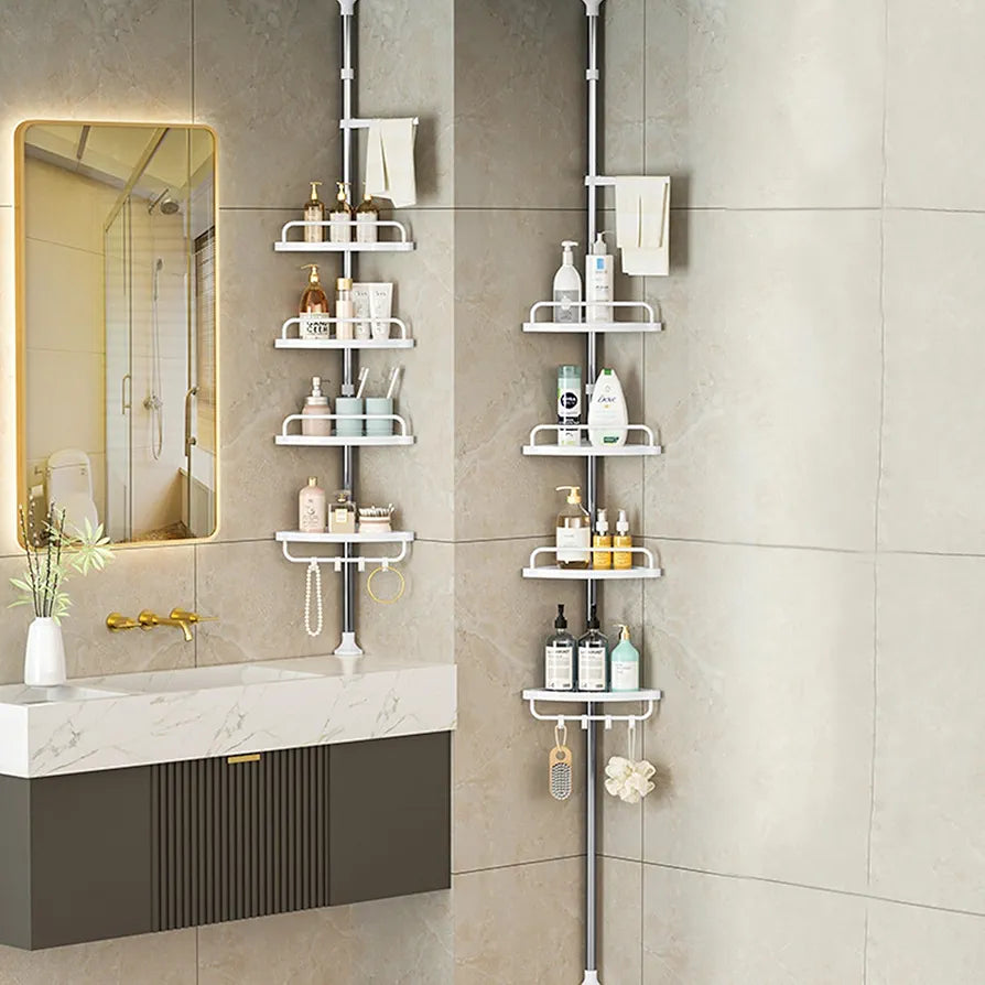 Adjustable Corner Bathroom Shelf Organizer