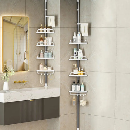 Adjustable Corner Bathroom Shelf Organizer