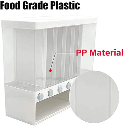 Wall-Mounted Grain Dispenser – 10L Large Capacity Kitchen Organizer
